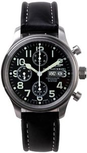 Zeno-Watch Herrenuhr - New Classic Pilot Chronograph Day-Date - 9557TVDD-a1