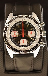VINTAGE WALTHAM INCABLOC MINT CONDITION CHRONOGRAPH TACHYMETER VALJOUX 7736
