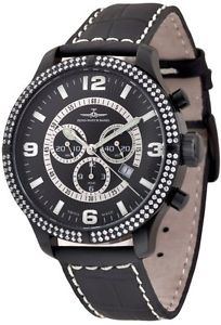 Zeno-Watch Herrenuhr - OS Retro Chrono Parisienne black - 8830Q-bk-h1