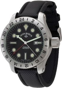 Zeno-Watch Herrenuhr - Jumbo GMT (Dual Time with bezel ring) - 1563-a1