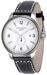 Zeno-Watch Herrenuhr - OS Retro white on white - 8595-6-i2