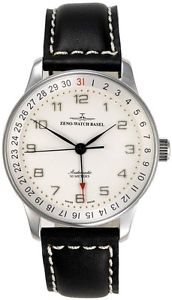 Zeno-Watch Herrenuhr - X-Large Retro Pointer date - P554Z-e2