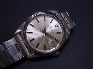 Vintage men's Tudor 7024 Prince Oysterdate Jumbo Size 38mm big watch rare