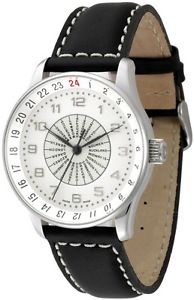Zeno-Watch Herrenuhr - X-Large Retro world timer - P554WT-e2
