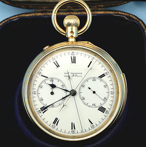 18K CHARLES FRODSHAM MINUTE REPEATER-SPLIT SECOND CHRONO w/REG--$1 NO RESERVE!