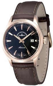 Zeno-Watch Herrenuhr - Gentleman Automatic 2824 gold plated - 6662-2824-Pgr-f1