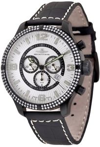 Zeno-Watch Herrenuhr - OS Retro Chrono Parisienne black - 8830Q-bk-h3