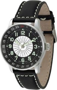 Zeno-Watch Herrenuhr - X-Large Pilot world timer - P554WT-b1