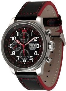 Zeno-Watch Herrenuhr - OS Pilot Minute bezel ring Chrono Day-Date - 8557TVDD-7-a