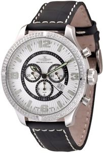Zeno-Watch Herrenuhr - Oversized Retro Chrono Parisienne - 8830Q-h3