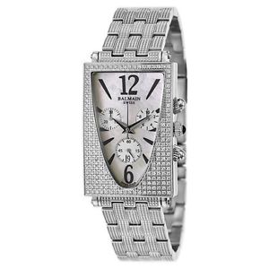 Balmain B54053382 Womens White Dial Quartz Watch with Stainless Steel Strap