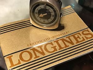 Super Rare Vintage Watch Longines Comet Black Face Mystery Dial With Papers