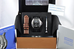 WATCH PANERAI LUMINOR POWER RESERVE PAM 27 STEEL BOX AND PAPERS 25-11-2011 . NEW