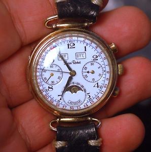 LUCIEN ROCHAT Nr.1204 356 Moonphase chronograph big date,calendar,working