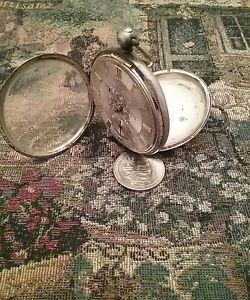 english Pocket Watch Sterling Silver. Key Wind. low number In&sj?