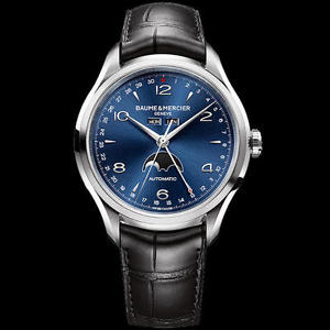 Baume et Mercier Clifton Complete Calendar Moonphase 10057 Wrist Watch for Men