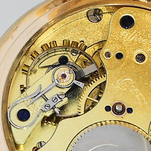 UNION GLASHÜTTE SAVONETTE TASCHENUHR LOUIS XV 110g 55mm UHR