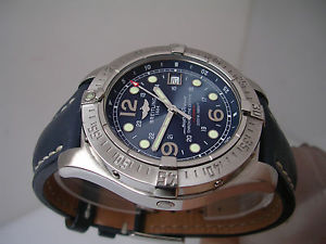 BREITLING SUPEROCEAN STEELFISH 2000 AUTOMATIC CHRONOMETRE A17390 BOX & PAPERS