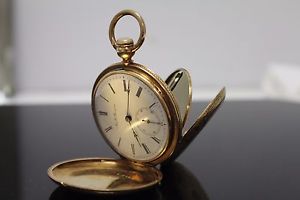 Antique A & U Bourquin Bienne 18 Karat c.Late 1800 Keyed Movement w/ Antique Box