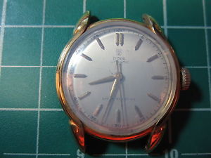 Vintage 18k Gold Tudor, Bubbleback, Bumper Automatic, Small Rose Logo