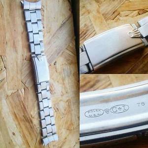 Rolex Rivet Bracelet C&I big 20mm Sub 5513 1680 1665 Gmt 1675 Vintage XL10 Links