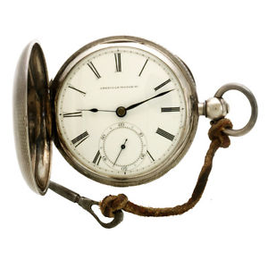 18-Size Coin Waltham Key-Wind/Key-Set Civil War Era Pocket Watch Watch with Key