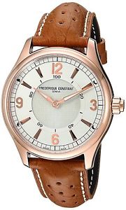 Frederique Constant Men's 'HSW' Swiss Quartz Stainless Steel and Leather...