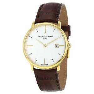 Frederique Constant FC-220V5S5 Mens Silver Dial Analog Quartz Watch