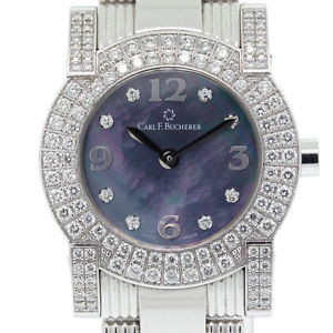 Carl F Bucherer Pathos Black Mother of Pearl and Diamond Watch