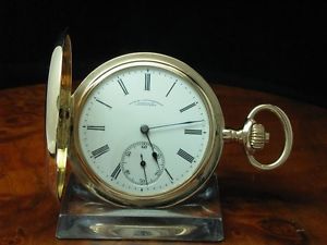 A. LANGE & SÖHNE DEUTSCHE UHRENFABRIKATION SAVONETTE 14kt. GOLD KALIBER DUF 41