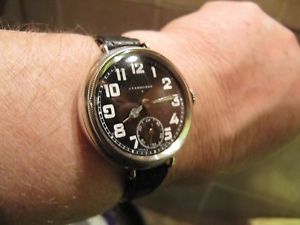 VINTAGE STARBOARD NAVY WRISTWATCH - WW11 SILVER TRENCH TYPE-CIRCA 1917 - LOVELY