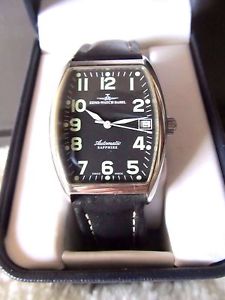Zeno-Watch Basel  Pilot Automatic /Black Leather/  Men's Watch / Swiss Made/NICE
