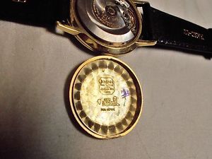 VINTAGE JUVENIA SLIMATIC 18K SOLID GOLD CASE AUTOMATIC MEN'S WATCH