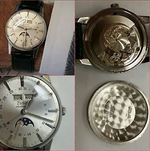 Zodiac calendario completo vintage fasi luna - automatic calendar moonphase