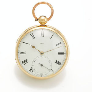 18K Rose Gold Duplex Fusee McCabe Pocket Watch in Original Consular Case CA1800