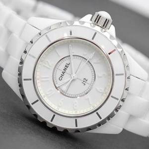 Auth CHANEL J12 White Phantom Wh