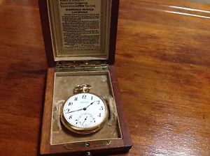 ANTIQUE E.HOWARD 14K SOLID GOLD 17 JEWELS. 83.6 gram POCKET WATCH W/ORIGINAL BOX