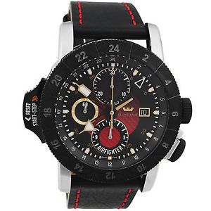 Glycine Airman Airfighter Chronograph Red Automatic Men's Watch 3921-16-LB96B