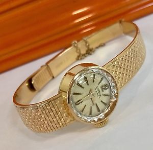 18K 750 SOLID YELLOW GOLD Vintage ASTROLUX  SWISS WATCH 17 RUBIS 25.2GR
