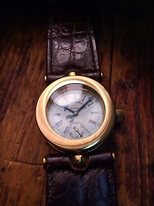 Rocky Rapetti Co. Wristwatch Handmade. Waltham Pocket Watch Movement.