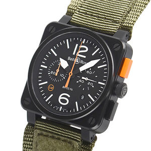 Free Shipping Pre-owned Bell&Ross Carbon Orange Limited World Limited 500 Watch