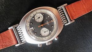 Vintage 1970s HEUER ref.73473NS PANDA Chronograph Valjoux 7734 Poor Man Carrera