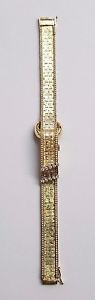 VINTAGE 14 KARAT YELLOW GOLD AND DIAMOND  BERLIS LADIES WATCH  / BRACELET