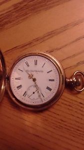 Elgin antique pocket watch. Circa 1896. Grade 152 Size16s 15jewel HC 3/4Grade152