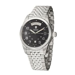 Victorinox 24148 Mens Black Dial Automatic Watch with Stainless Steel Strap