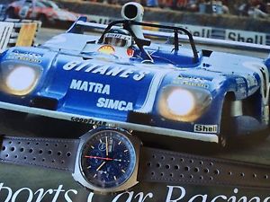 Vintage Matra Sports Chronograph,Historic Formula 1,Le Mans Classic,Heuer