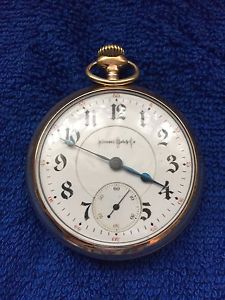 RARE Illinois Antique 16 size Bunn Special 21 Jewel Pocket Watch,  Restored 1/17