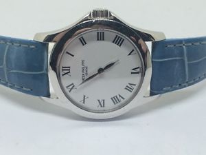 18k white gold Patek Philippe calatrava ladies manual winding ref 4905