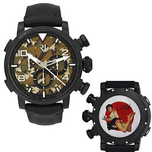 Romain Jerome Pinup DNA WWII Mila Barefoot Chrono Auto Men Watch RJ.P.CH.002.01