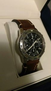 bell and ross by sinn chronograph .Rare mint. Diver 300. Black dial .Vintage